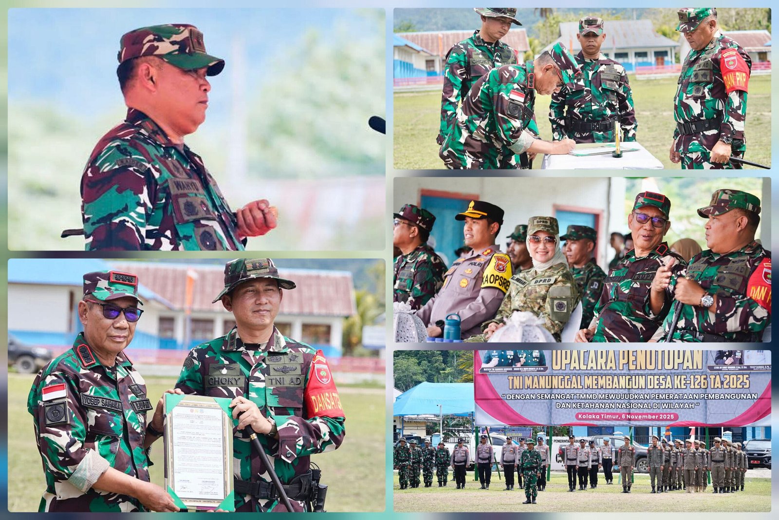 Sinergi TNI dan Pemda Koltim Wujudkan Pemerataan Pembangunan, TMMD ke-126 Resmi Ditutup