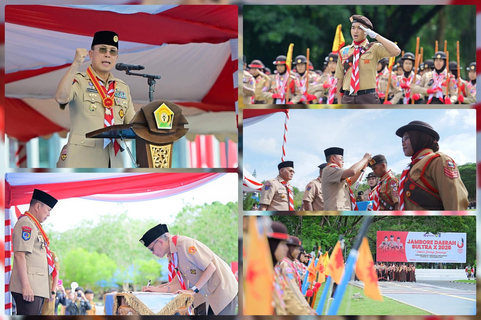 Jambore Daerah Pramuka Sultra ke-X Dibuka Gubernur ASR, Pembentukan Karakter dan Semangat Kebangsaan